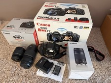 Canon EOS Rebel T7 DSLR Camera EF-S 18-55mm and EF 75-300mm Double Zoom Lens Kit