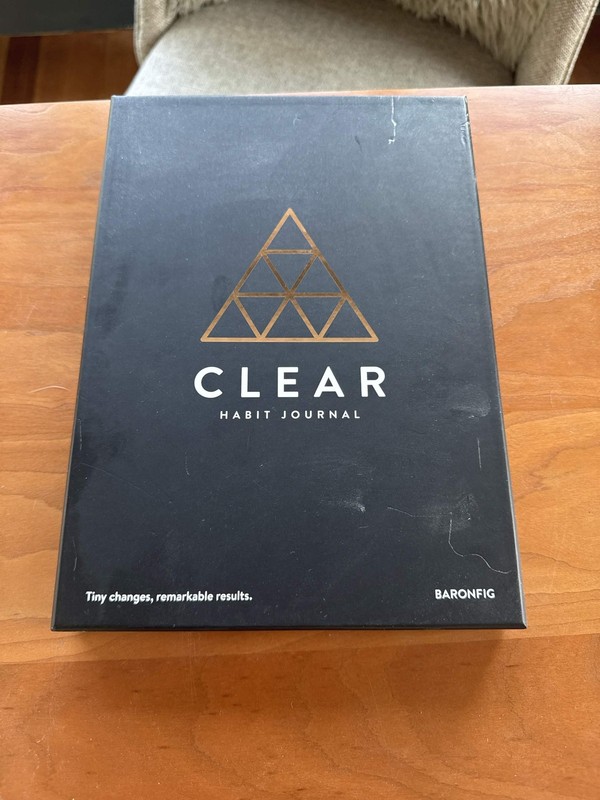 Clear Habit Journal by Baronfig x James Clear Atomic Habits Hardcover NEW