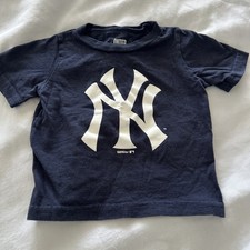 Outerstuff New York Yankees Logo MLB Baseball Navy Blue T Shirt Toddler Boy 12 M