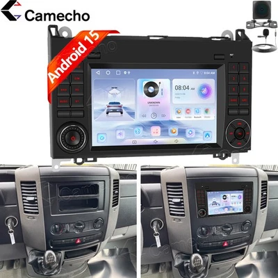 CAMECHO 2+64GB Carplay Für VW Crafter 7" Android 15 Autoradio GPS Navi WIFI BT SWC FM