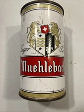 NICE CAN!! MUEHLEBACH LAGER FLAT TOP BEER CAN - ALL ORIGINAL!!  KANSAS CITY,  MO