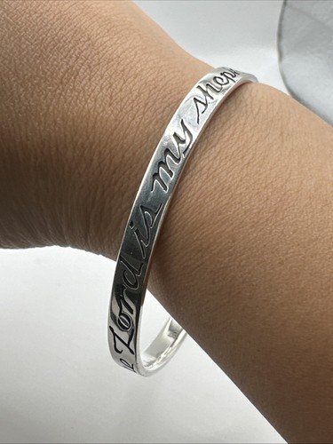 RARO Retirado James Avery Esterlina 925 "EL SEÑOR ES MI PASTOR" 7.75” - Imagen 6 de 8