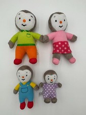 Très beau lot 4 peluches T'choupi - La famille T'choupi - Très bon état