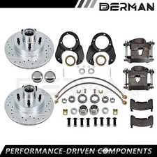 Disc Brake Conversion Kit For Ford Deluxe 37-1948 Round Back Style Spindles New
