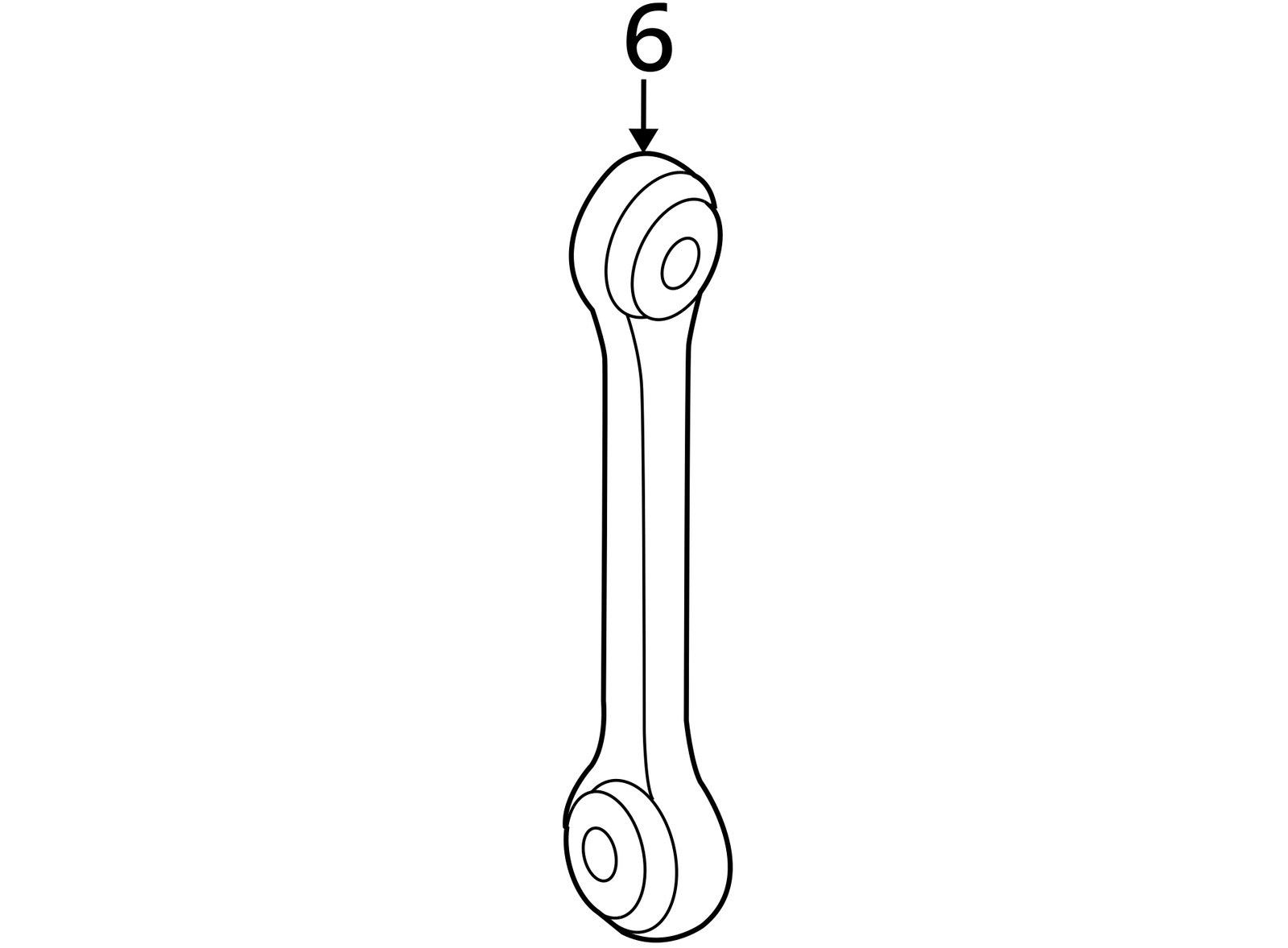 RH Lamborghini LP560 / R8 Coupling Rod Tie Arm OEM 420407465 2010-2015 (MK)