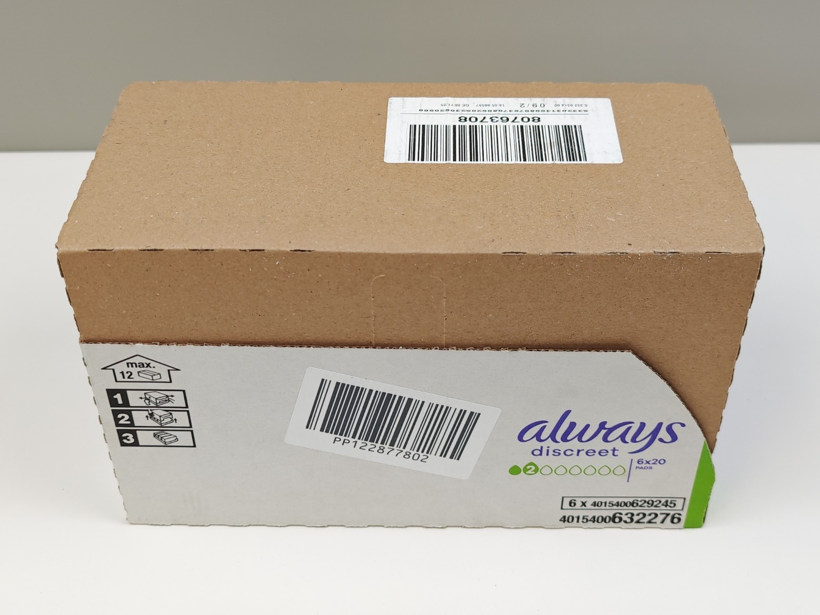 Always Discreet Incontinence Pads Women, Small, 120 Moderate Absorbency Pads