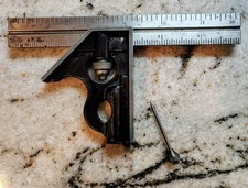 🗽VINTAGE 6" COMBINATION SQUARE WITH SCRIBE MACHINIST/TOOLMAKER GREAT CONDITION