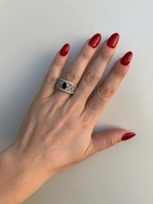 Anello In Argento 925 Zaffiro Blu 