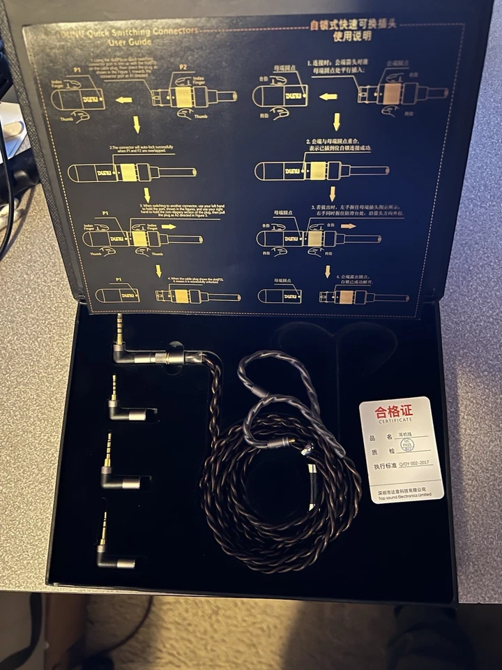 Cable de actualización DUNU Hulk IEM, cobre, modular MMCX Foto 2 de 4