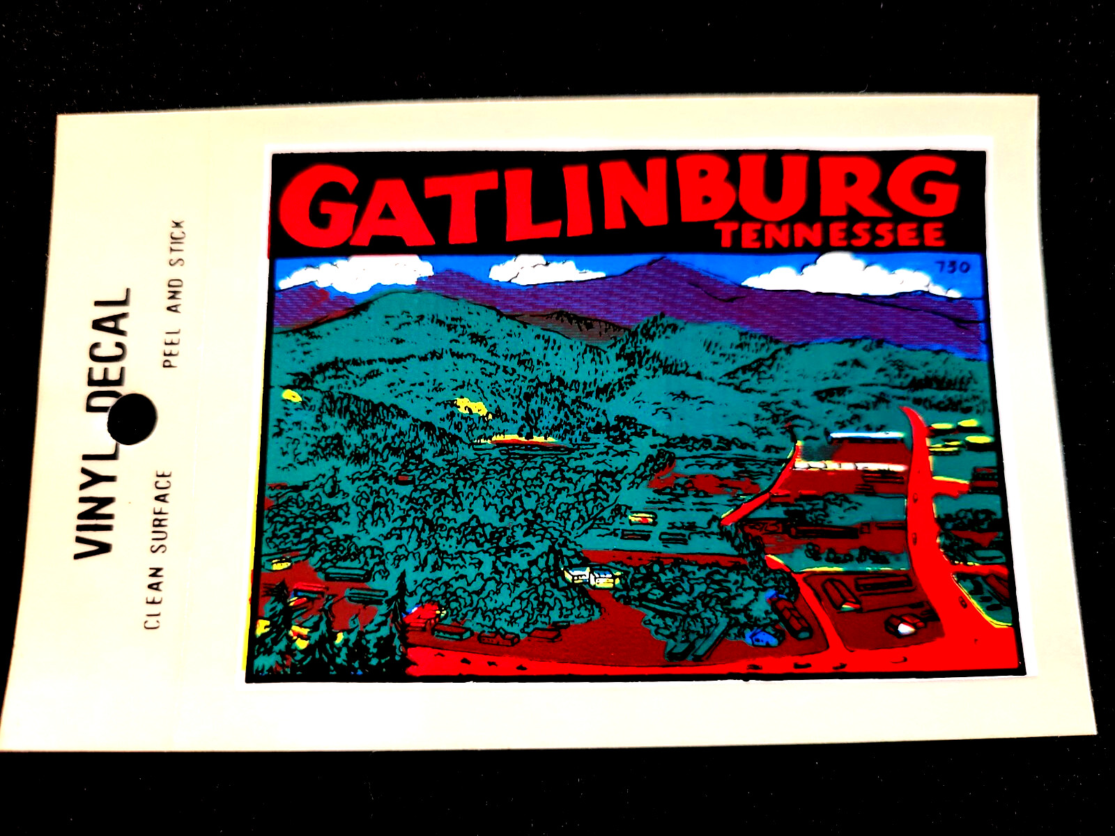 Gatlinburg Tennessee Vintage Travel Souvenir Decal / Window Sticker - Free S&H!