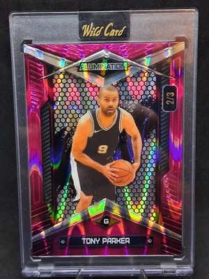 2024 Wild Card Alumination Just the Hits Tony Parker PINK RAYWAVE NUMBERED  2/3