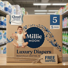 Millie Moon Luxury Disposable Diapers - Size 5 - 108ct
