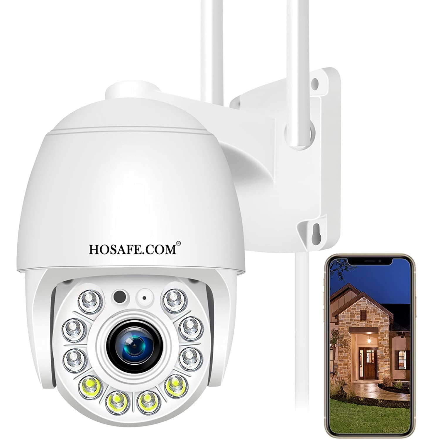 Hosafe 2K 4MP Outdoor Security Camera with WiFi Home Surveillance System-image