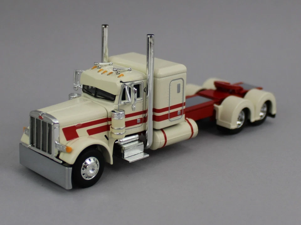 1:64 DCP *CREAM & RED* Peterbilt 379 48" Flattop & Wilson Grain Trailer NIB - Image 4 of 4