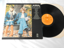ABBA : GREATEST HITS : DIFFERENT 'ORANGE'  EPIC LABEL L.P IN GATEFOLD SLEEVE