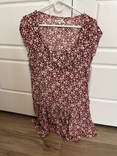 Women’s Reformation Olencia Dress Red Floral Size 12