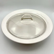 CorningWare L-22 CASUAL ELEGANCE Round White Casserole Serving Bowl w/Lid
