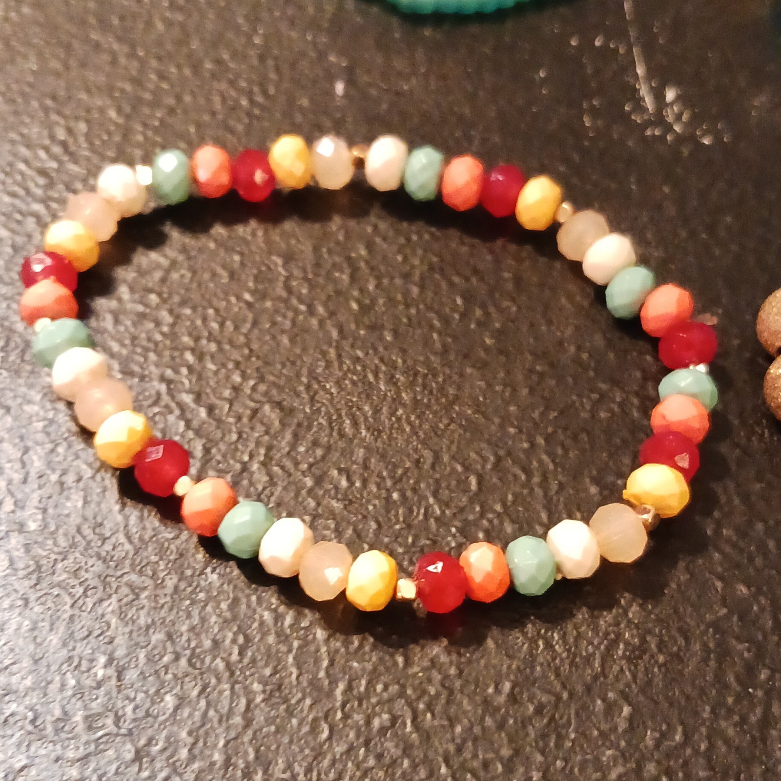 Handcrafted Beaded Charm Bangle Bracelets Lot, Mu… - image 10