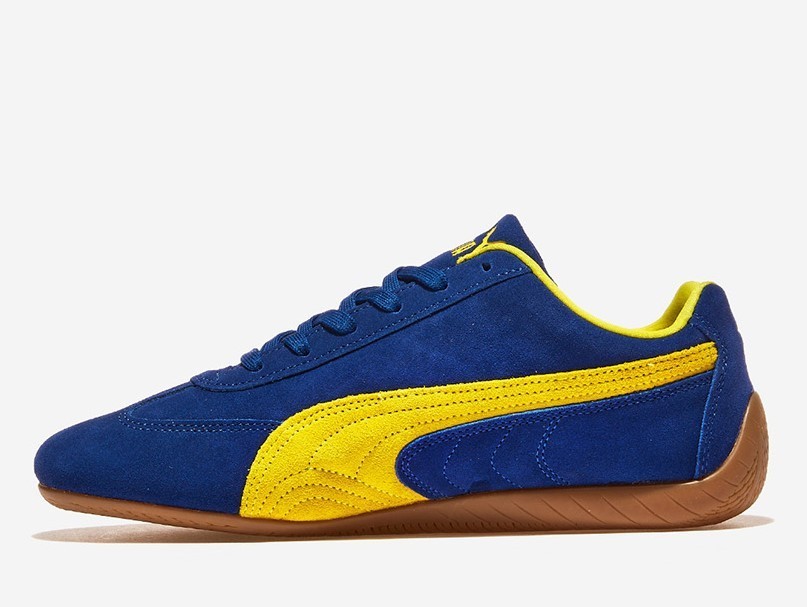 PUMA SPEEDCAT OG Vintage men's shoes 398846-44 Royal Pele Yellow