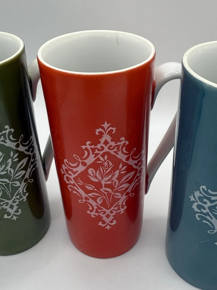 Изящный Китай Японии набор из 6 цветов высокий капучино эспрессо турецкие чашки кружки - Изображение 4 из 4