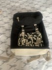 Superdry - British Design Rucksack - Schwarz & Creme - Unisex - mehrere Taschen