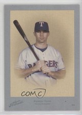 2005 Donruss Studio Portraits Throwback Threads Blue 7/35 Michael Young g6w