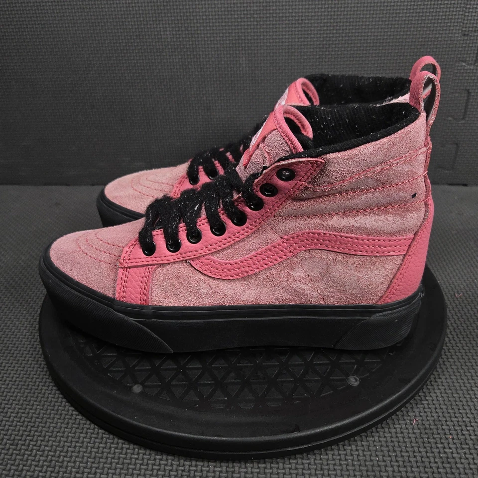 Vans Sk8-Hi MTE Shoes Mens Sz 6 High Top Skate Sneakers Womens 7.5 Suede Black - Image 4 of 4