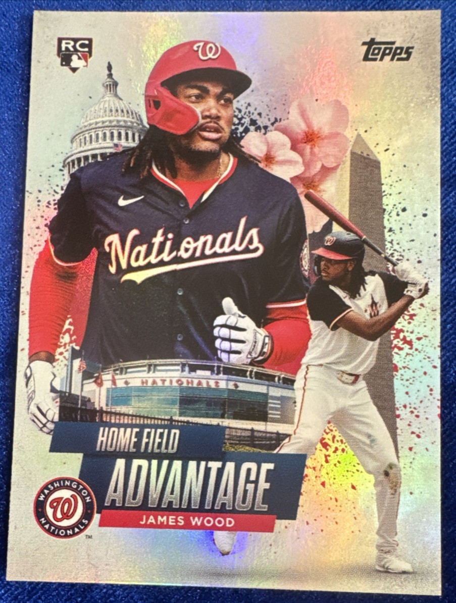 2025 James Wood Silver Home Field Advantage Topps Baseball HA-9 Free Shipping