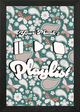 Listing image for Retro Playlist Framed Wall Art Poster Canvas Print Picture
