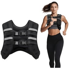 Ergonomic Weighted Vest, 12lb - Adjustable Fitness Gear for Strength Training