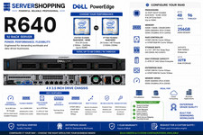 Dell PowerEdge R640 Server 48-Core Xeon Gold 6252 256GB DDR4 32TB SAS RAID LOT