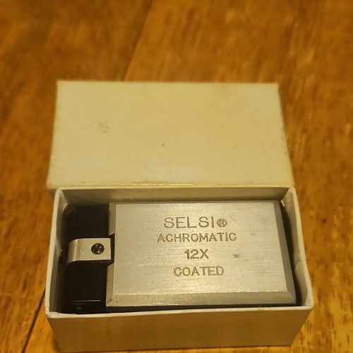 Selsi Achromatic 12X Coated Folding Loupe Magnifier w/ Box
