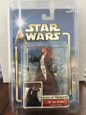 Star Wars Saga Hasbro MOC With Star Case JAR JAR BINKS GUNGAN SENATOR # 02 24