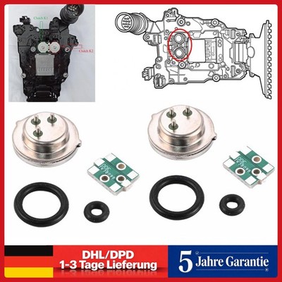2PCS Drucksensor für VW Audi Seat Skoda DSG 7-Gang Getriebe DQ380 DQ381 DQ500 DE