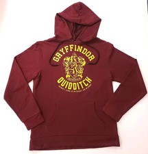 Harry Potter Gryffindor Quidditch Sweater Size Medium Maroon Hoodie Sweatshirt
