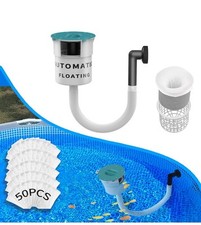 Surface Float Skimmer with 50 Filter Socks 20...