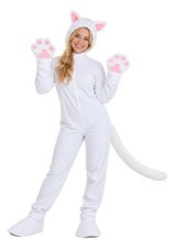 Adult White Cat Costume
