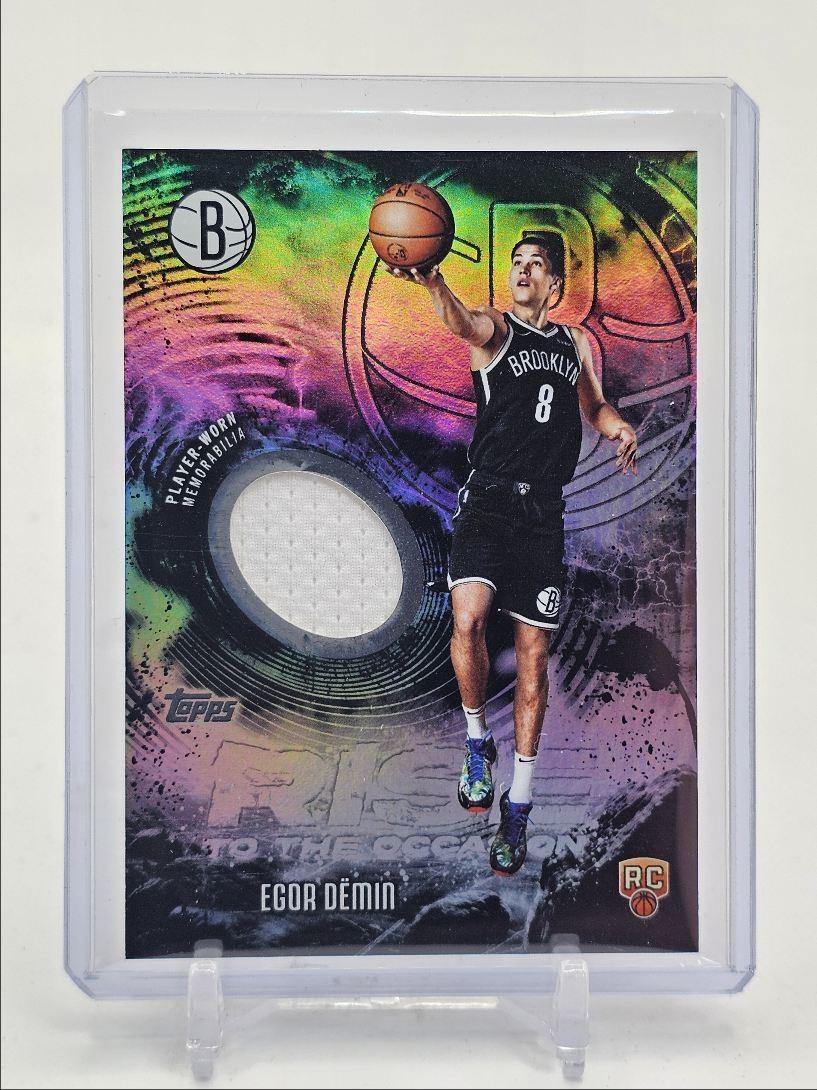 EGOR DEMIN 2025-26 TOPPS ROOKIE RISE TO THE OCCASION PATCH FOIL RC Q0154