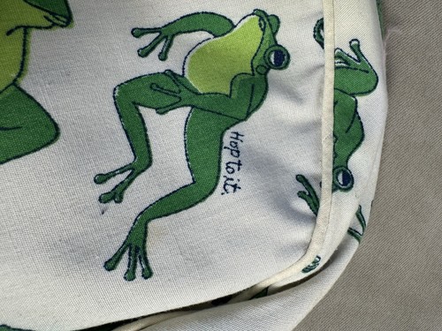 Lot 3 Vintage Bermuda Bag Covers Frogs Reversible to Blue Preppy Pink & Corduroy - Picture 7 of 21