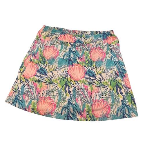 Lulu B Damen bunter Skort klein tropisch Pickleball Tennis adrette Stretch