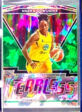 2021-22 Panini Prizm WNBA Nneka Ogwumike #1 Sparks Fearless Prizms Green Ice