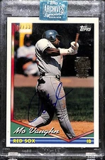 2024 Topps Archives Signature Series Mo Vaughn Auto #/33 Red Sox