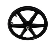 PRO BMX GT STYLE MAG Wheel 20" 6 Spoke Front Plastic Black 3/8" Axle