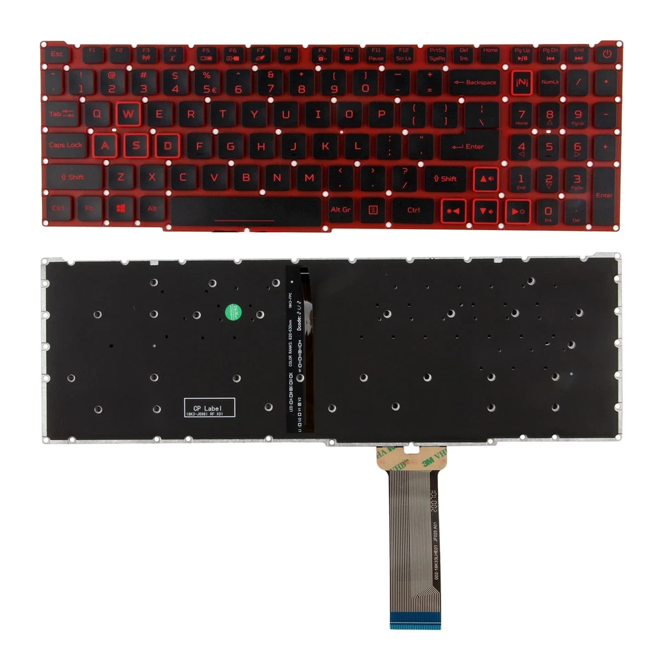 Teclado retroiluminado para Acer Nitro 5 AN515-43 AN515-44 AN515-54 AN515-55 AN517-51 Foto 4 de 4