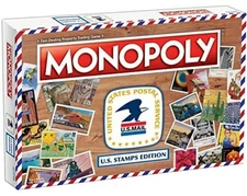 USPS United States Post Office Stamps Edition Monopoly 8+ new Players Usaopoly