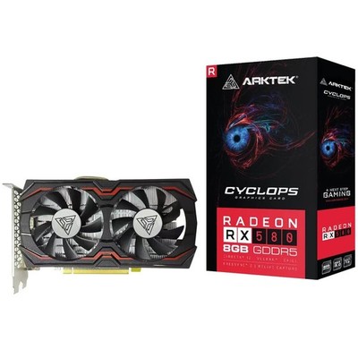 ARKTEK RX 580 8GB DDR5 256Bit Graphics Card AMD Radeon AKR580D5S8GH1 DP/HDMI/DVI