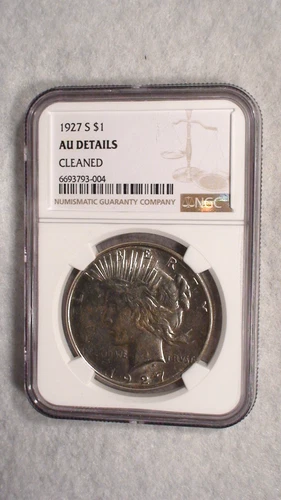 1927 S Peace Silver Dollar NGC ABOUT UNCIRCULATED $1 Coin BUY IT NOW!