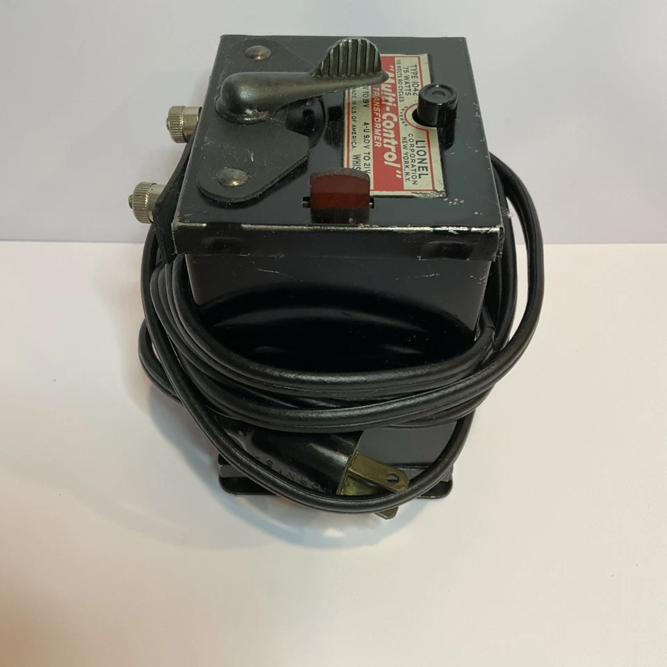 Transformador multicontrol Lionel vintage tipo 1042 75 vatios sin probar Foto 3 de 4
