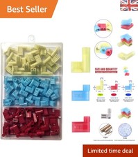 100pcs 90 Degree Nylon Flag Terminals for Quick Electrical Crimps