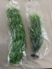 Artificial Aquarium Decor Plants w/ Weighted Base, X Large 14 21 Inches NEW